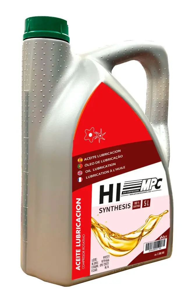 [041.2.300.186] ACEITE COMPRESOR TORNILLO MPC SINTETICO 5 LITROS