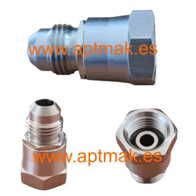 [711.K-G.002] ADAPTADOR MACHO KREMLIN 1/2" JIC  A HEMBRA 1/4" GAS