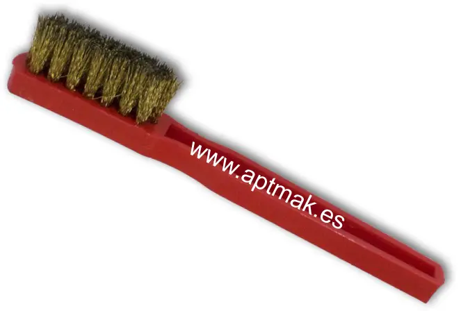 [720.CPP.002] CEPILLO LIMPIEZA PLANO LATON ROJO 130x15mm