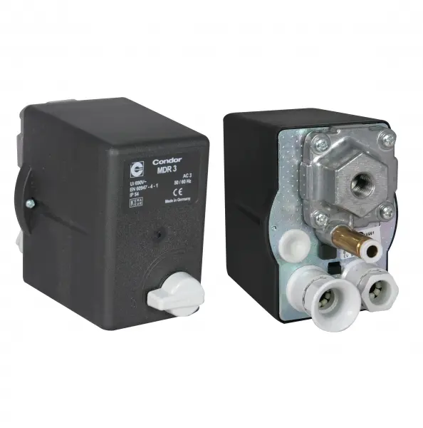 [011.9063270] PRESOSTATO GUARDAMOTOR COMPRESOR 50/60HZ TRIFASICO CONDOR 4 VIAS 3/8 16 AMP 11 BAR.