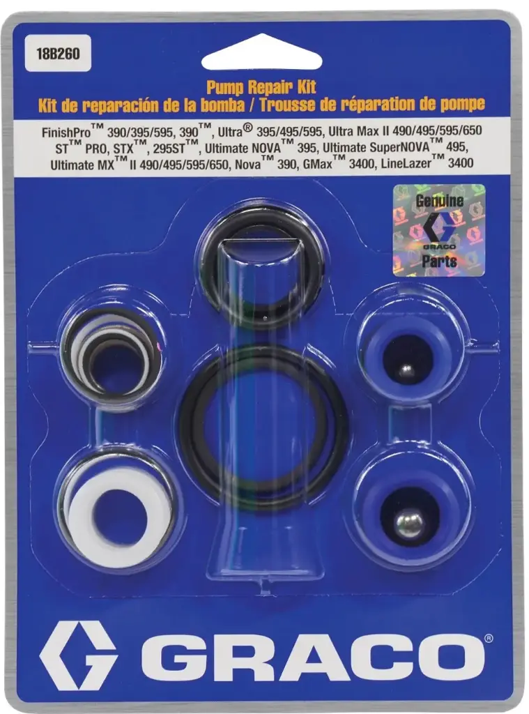 KIT REPARACION HIDRAULICA GRACO ORIGINAL 395/455/495/595
