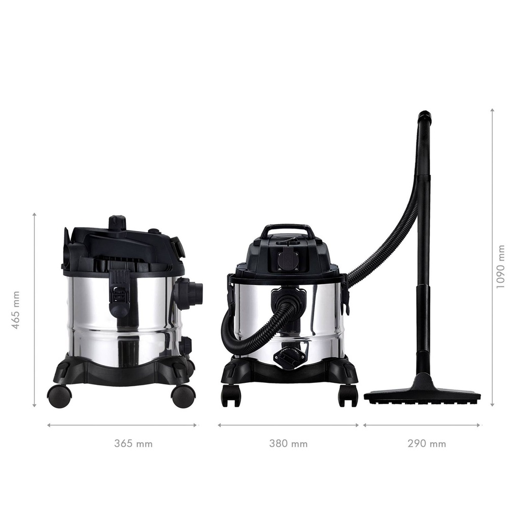[189.WK402010] ASPIRADOR SECO-HUMEDO 20 LITROS 1.200W - 3.500 LPM.