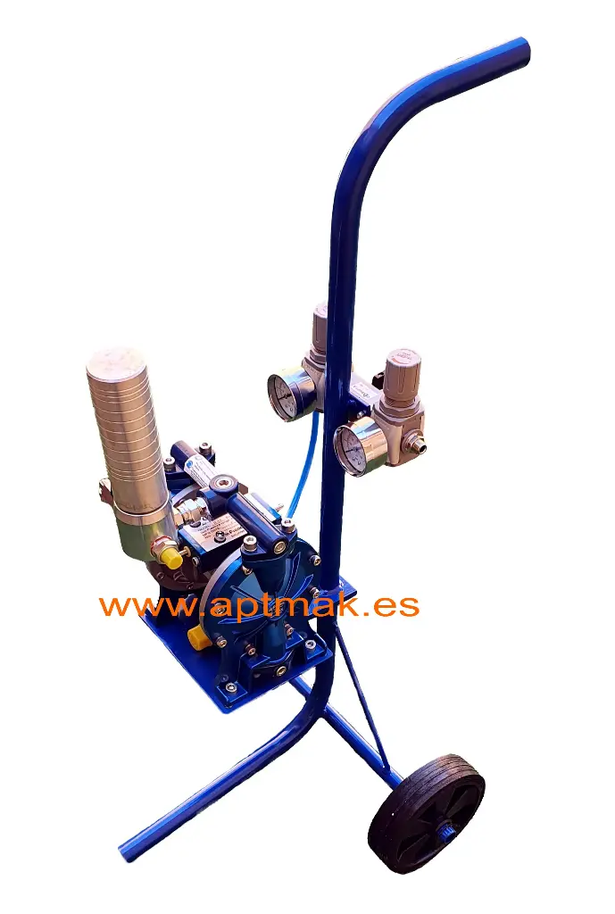 [212.VS36.001] EQUIPO AEROGRAFICO DOBLE MEMBRANA VS-36 CON FILTRO PULMON. 