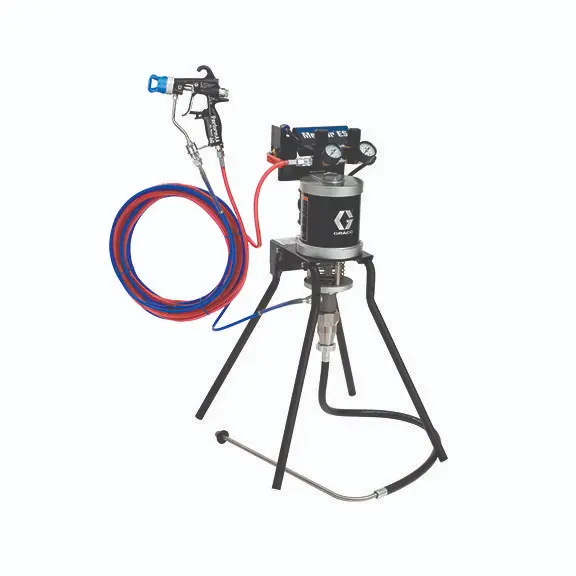 [222.24F.157] EQUIPO PISTON NEUMATICO MINI MERKUR 30:1 COMPLETO CON PISTOLA PERFORMANCE Y BOQUILLA