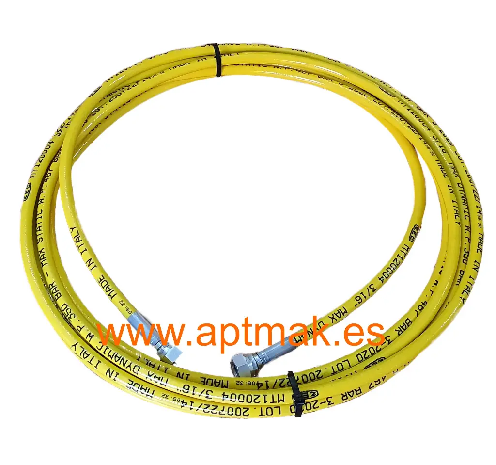 [630.M05.001] MANGUERA AIRLESS METALICA  Ø 3/16" RL-1/4" (5 MTS)