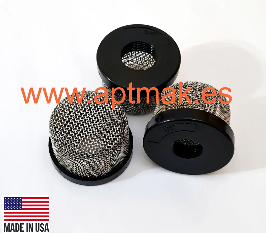 [671.312.010] FILTRO ASPIRACION CESTA INOX-NYLON REFORZADO (1/2")