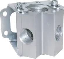 [90642 1/2 1/2 2] REPARTIDOR CON SOPORTE EN ALUMINIO INFINITY 4 X 1/2" ENCHUFES RAPIDOS