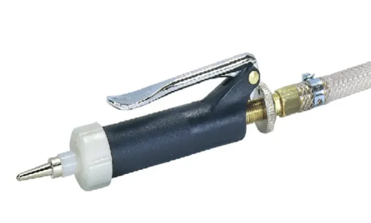 PISTOLA ALUMINIO MANUAL COLA HORIZONTAL COMPLETA CON BOQUILLA UNIVERSAL