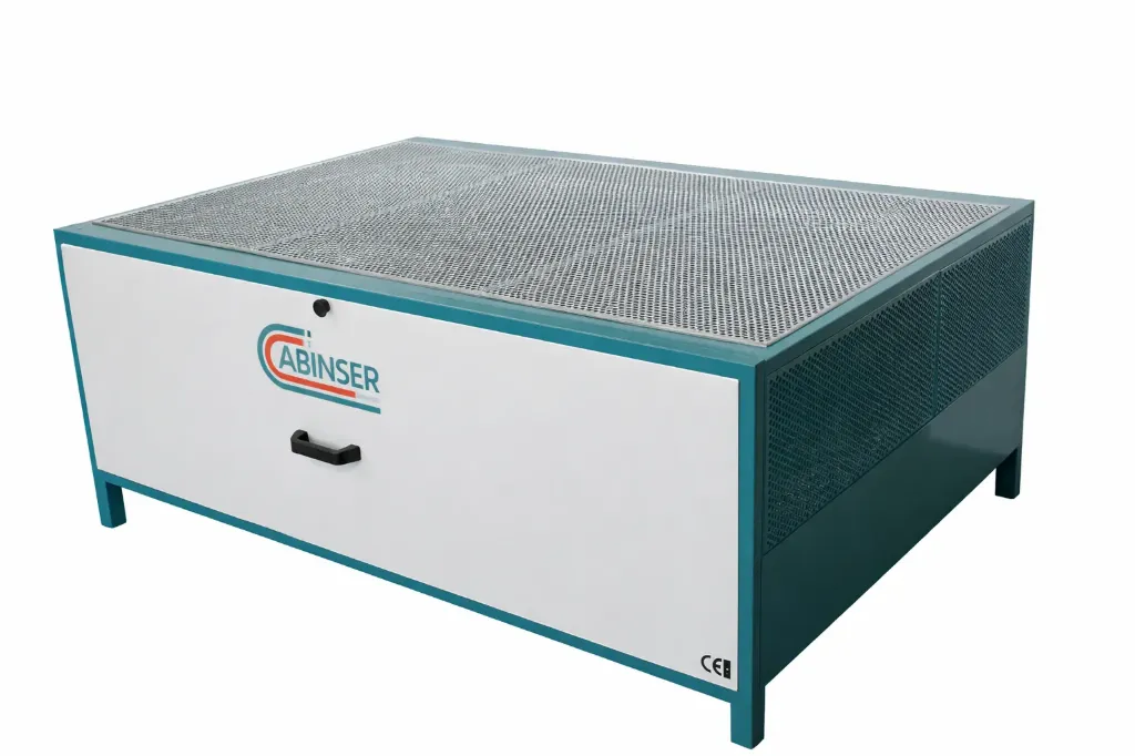 MESA DE LIJADO AUTOASPIRANTE  2 X 1 METROS SIMPLE