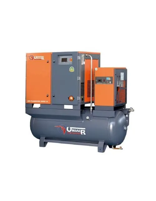 COMPRESOR TORNILLO CORTE LASER 20HP 16 BAR VELOCIDAD VARIABLE 1.300 L/MIN UNIAIR