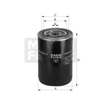 [011.W719/10] FILTRO ACEITE GX-7 ATLAS COPCO