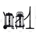 ASPIRADOR SECO-HUMEDO 50 LITROS 1.400 W 3.500 LPM 180 MBAR